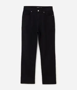 Calça em Sarja Reta Vintage