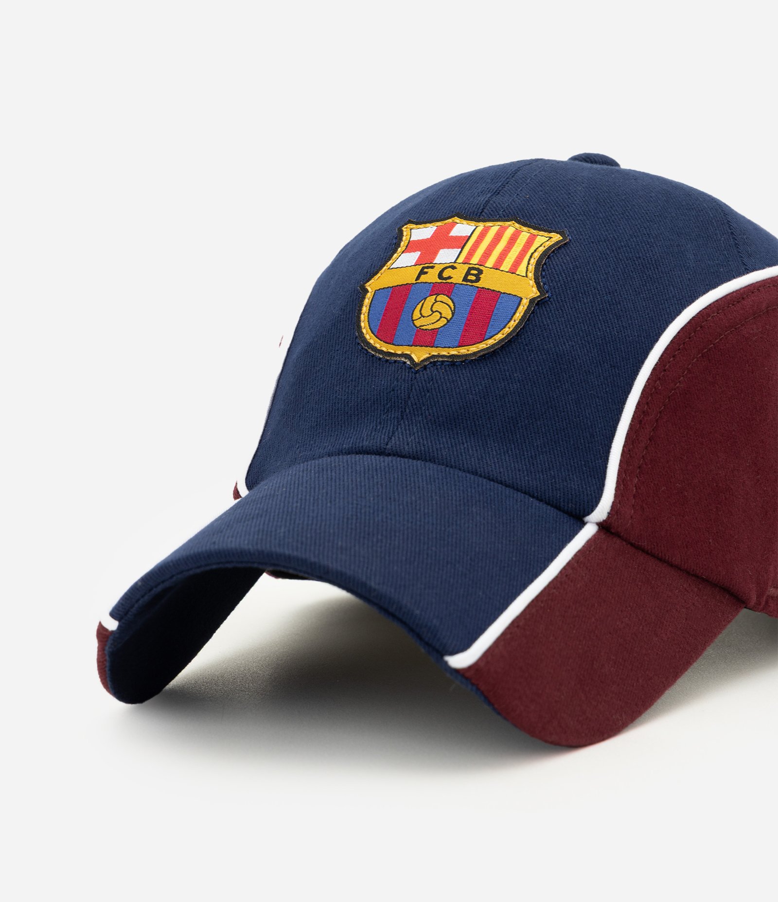 Boné em Algodão do Barcelona com Escudo Bordado Azul 5