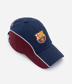 Boné em Algodão do Barcelona com Escudo Bordado