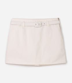 Saia em Sarja com Cinto Curve & Plus Size