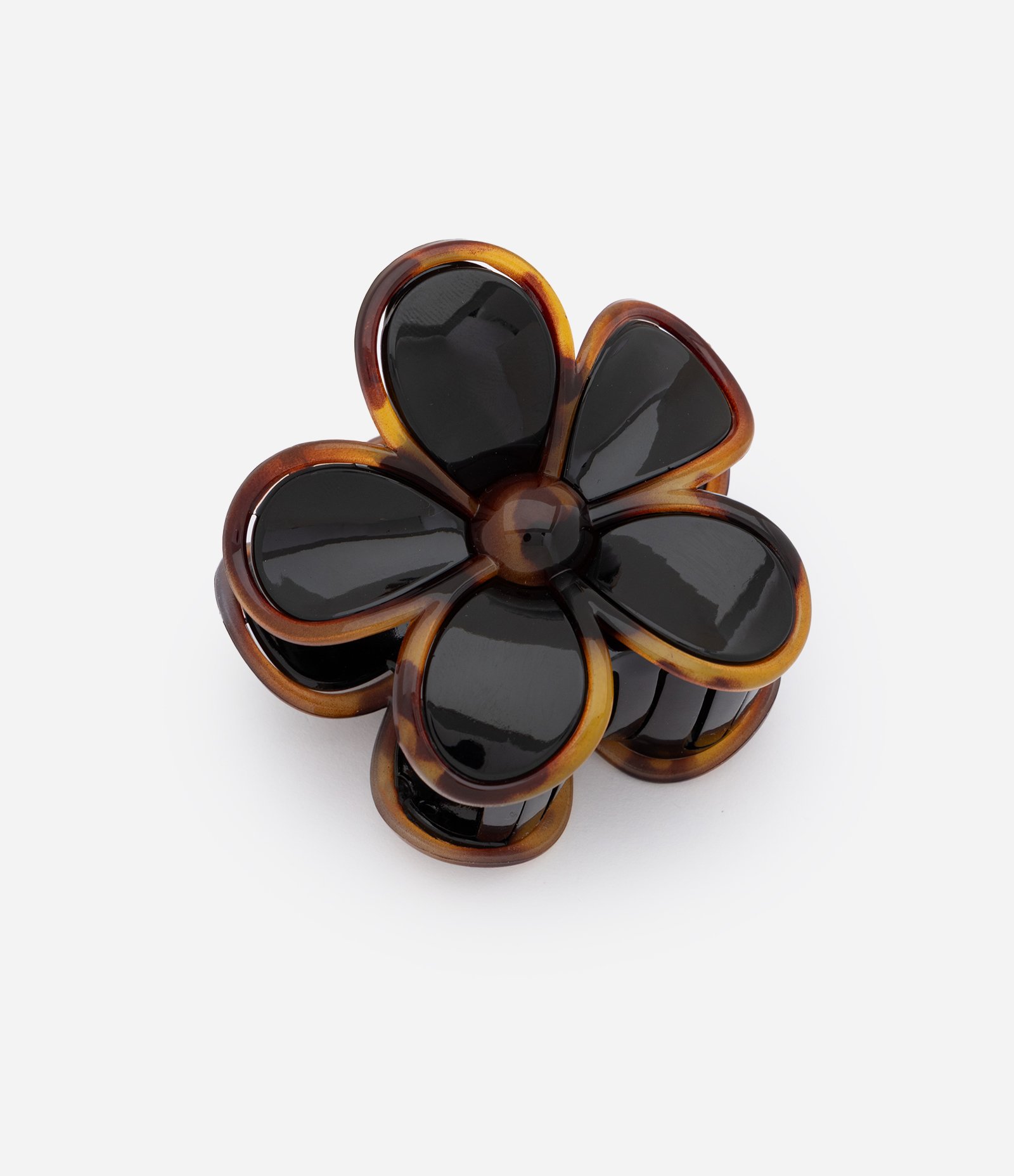Piranha de Cabelo com Formato de Flor Preto 1