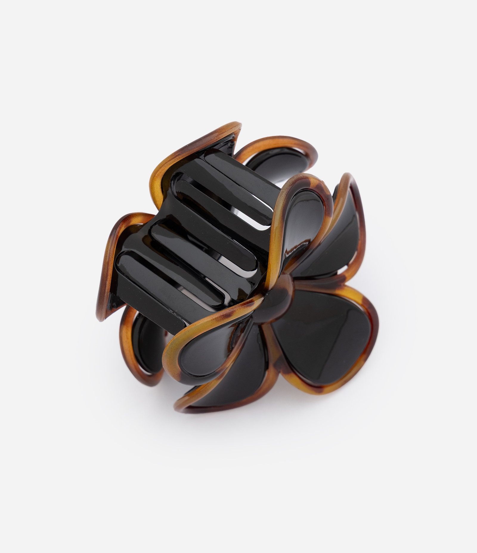 Piranha de Cabelo com Formato de Flor Preto 2