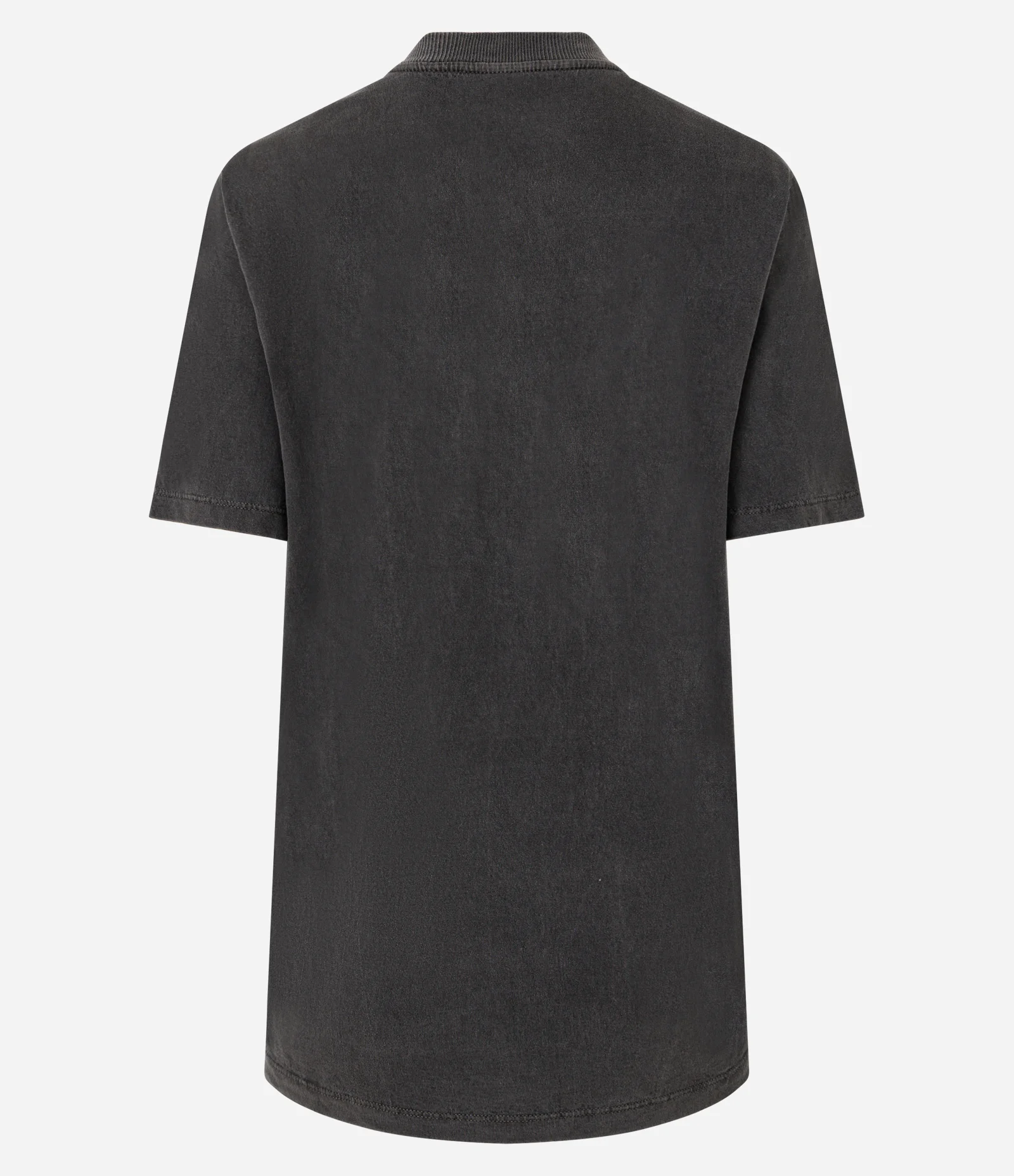 Camiseta com Estampa Sunset com Aplicação de Brilhos e Efeito Estonado Preto 6