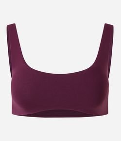 Top Curto Esportivo com Detalhe de Ondulação