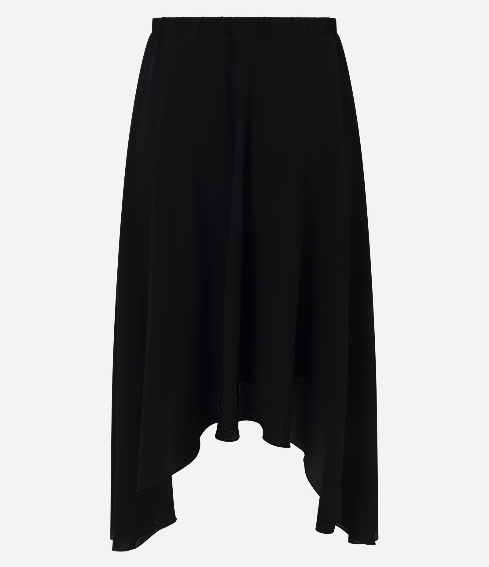Saia Midi Plissada em Chiffon Preto 6