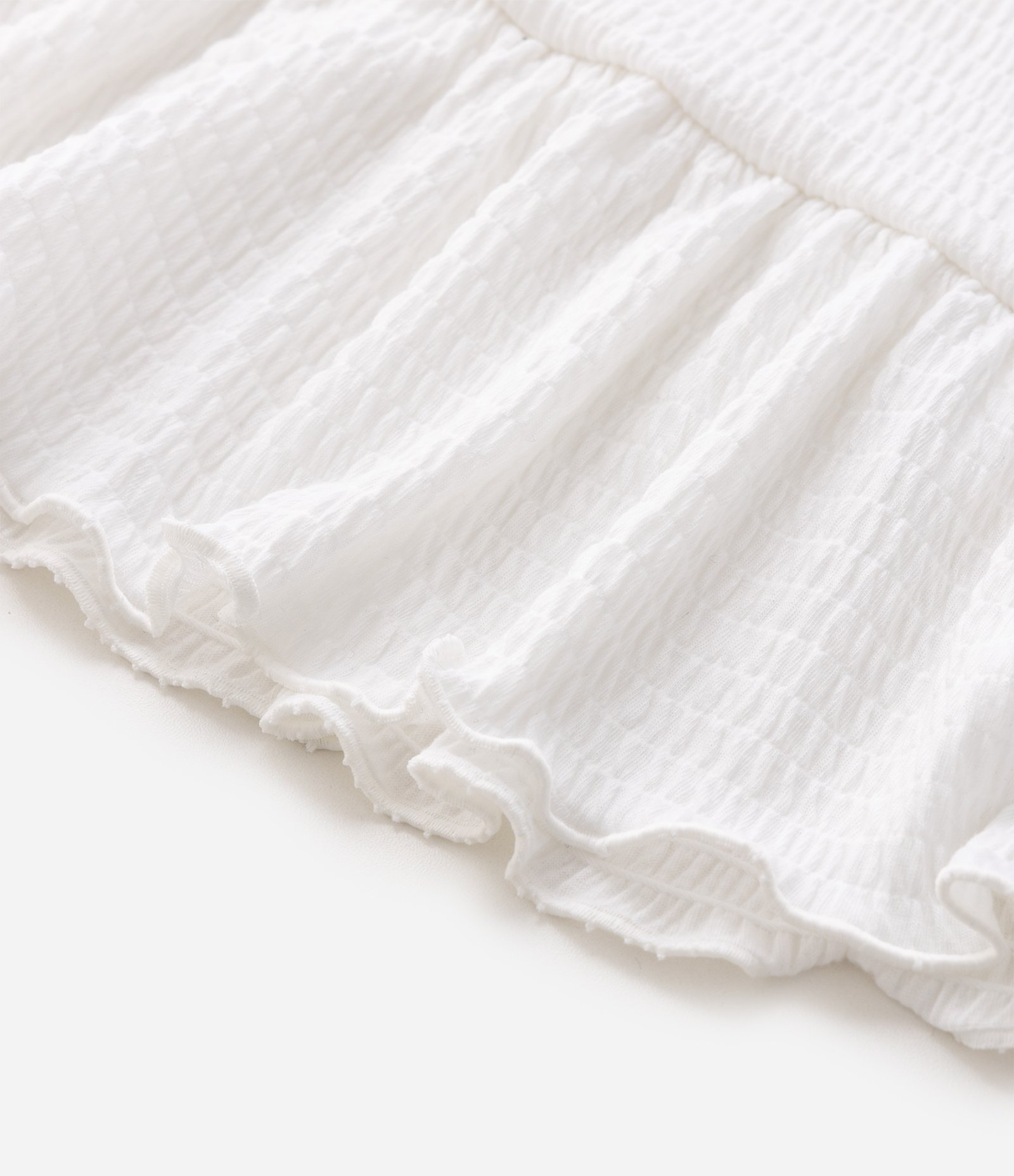 Camiseta Infantil Em Algodão Hello Kitty Texturizada com Babado - Tam 5 a 14 Anos Branco 5