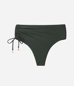 Biquini Calcinha Hot Pants em Microfibra com Franzido Lateral