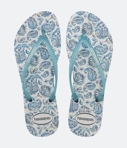 Chinelo Havaianas Slim Daydream com Estampa Tropical