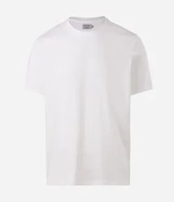 Camiseta Interlock em Algodão com Gola Redonda