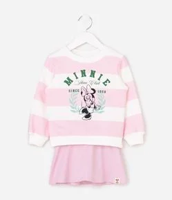 Conjunto Infantil Moletom Minnie - 1 a 6