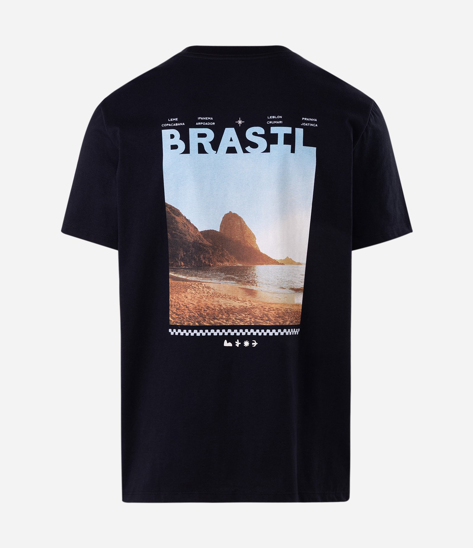 Camiseta Comfort em Algodão com Photoprint Brasil Preto 2