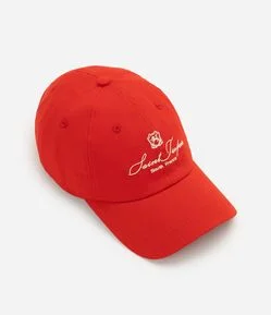 Boné em Sarja com Bordado Lettering Sport Season