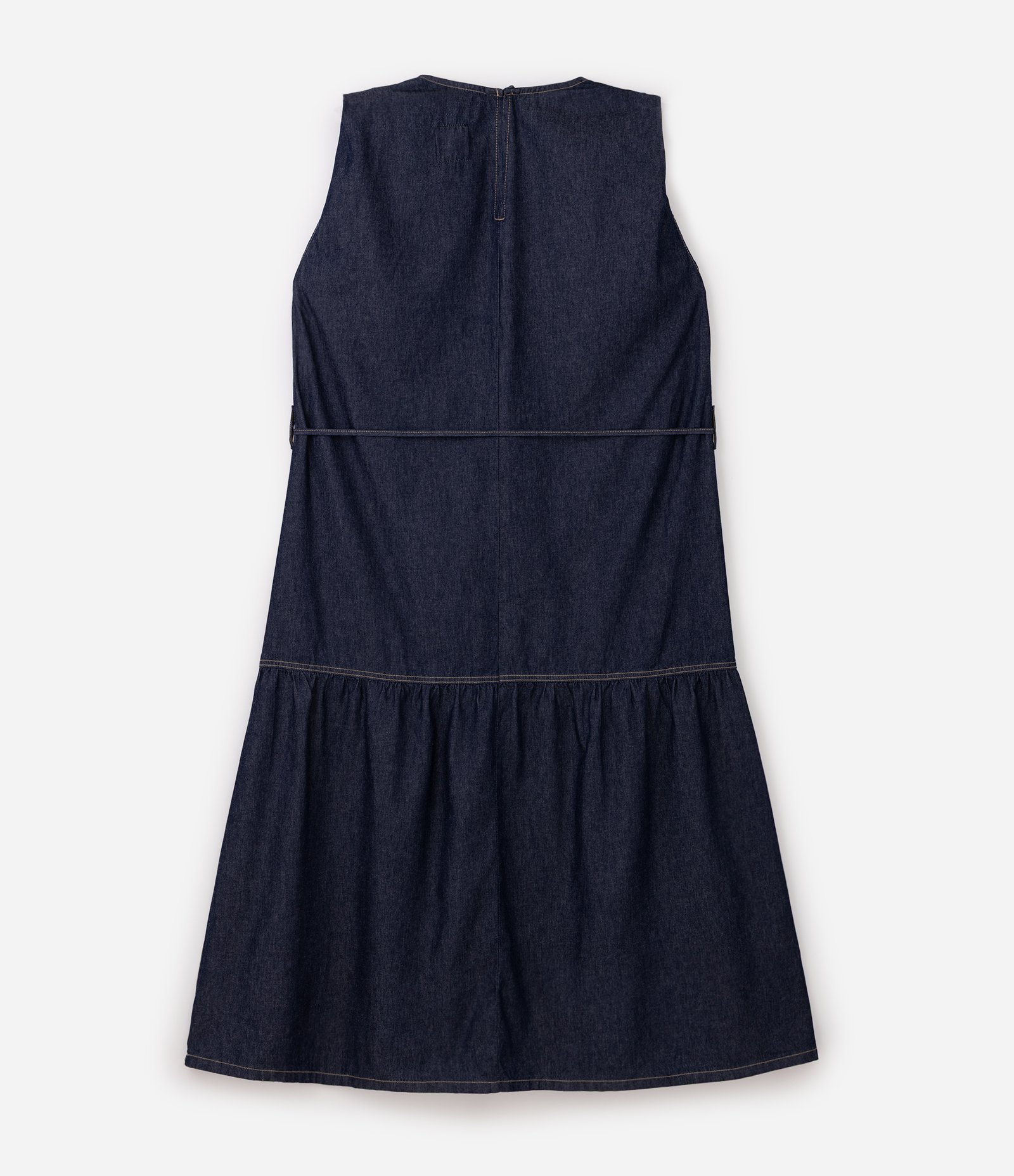 Vestido Midi em Jeans com Cordão Curve & Plus Size Azul 7