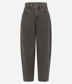 Calça Jeans Ballon com Lavagem Clara