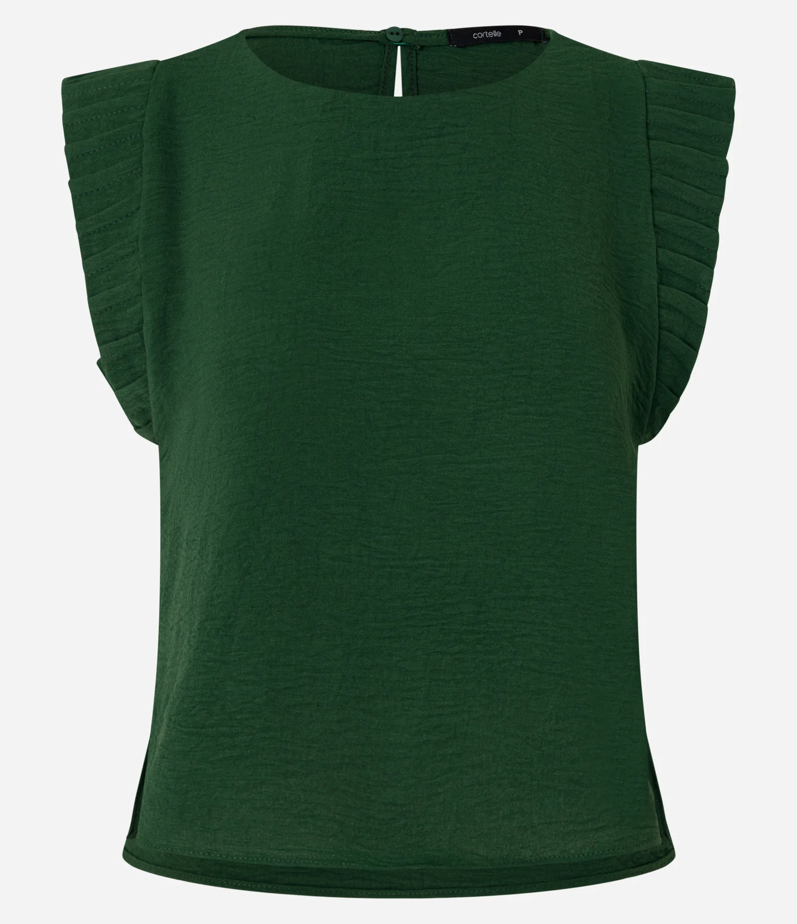 Blusa com Detalhe Plissado nos Ombros Verde 1