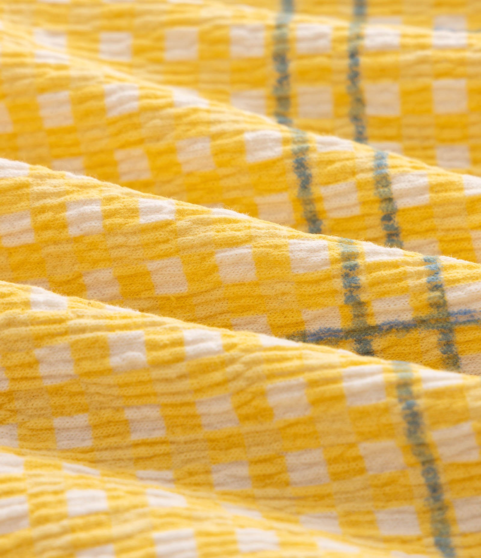 Vestido Infantil Xadrez com Bordado de Flor - Tam 1 a 6 Anos Amarelo 5