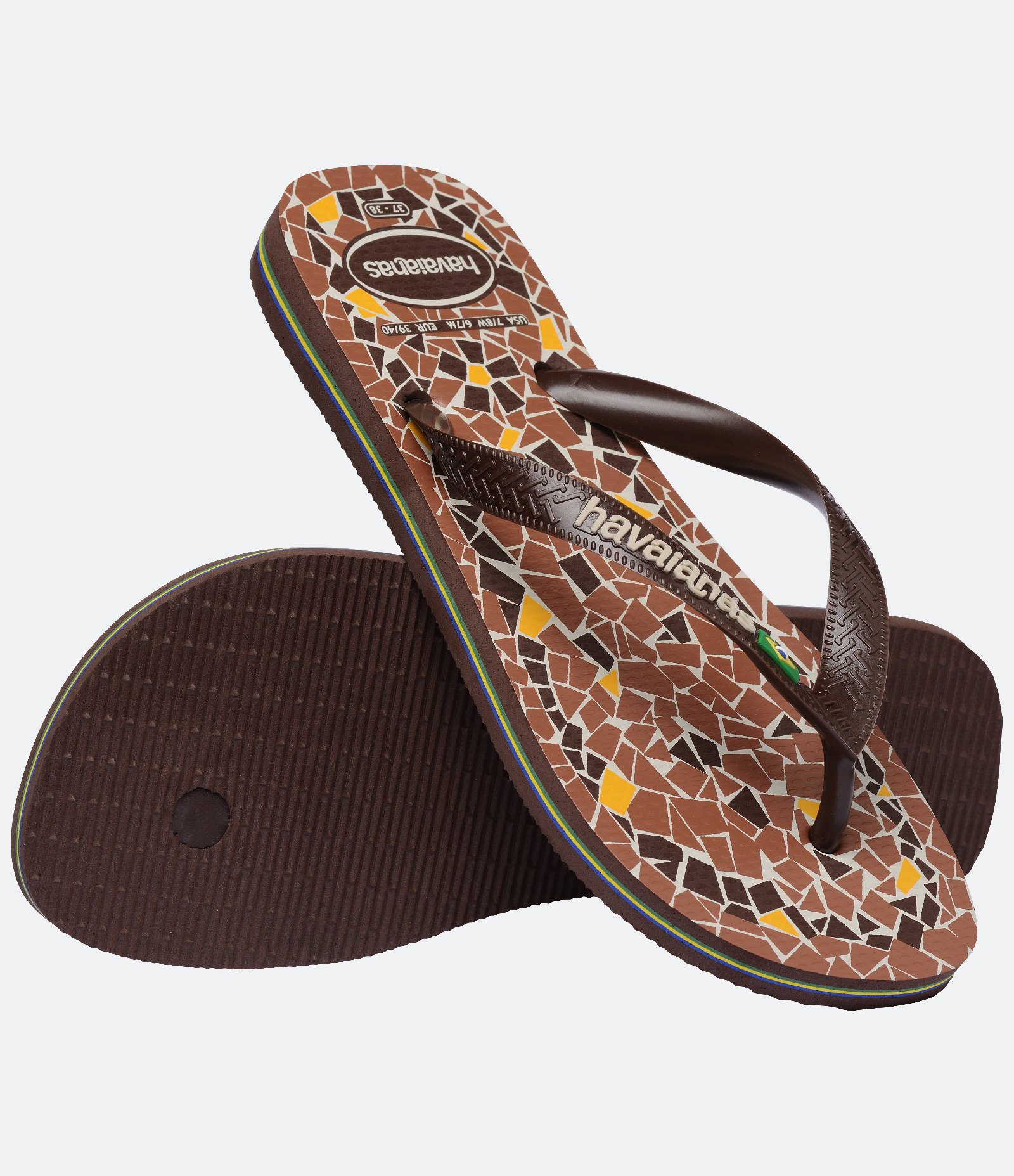 Chinelo Havaianas com Estampa Caquinhos Marrom 2