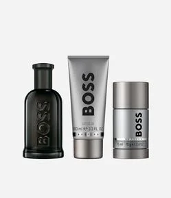 Kit Boss Bottled Parfum EDP 100ml + Shower Gel 100ml + Desodorante 75ml