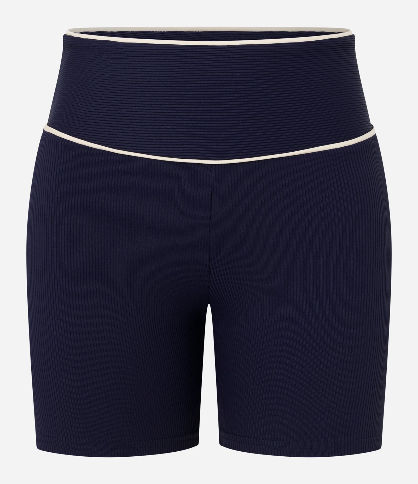 Bermuda Esportiva Canelada com Viés Contrastante Azul 4