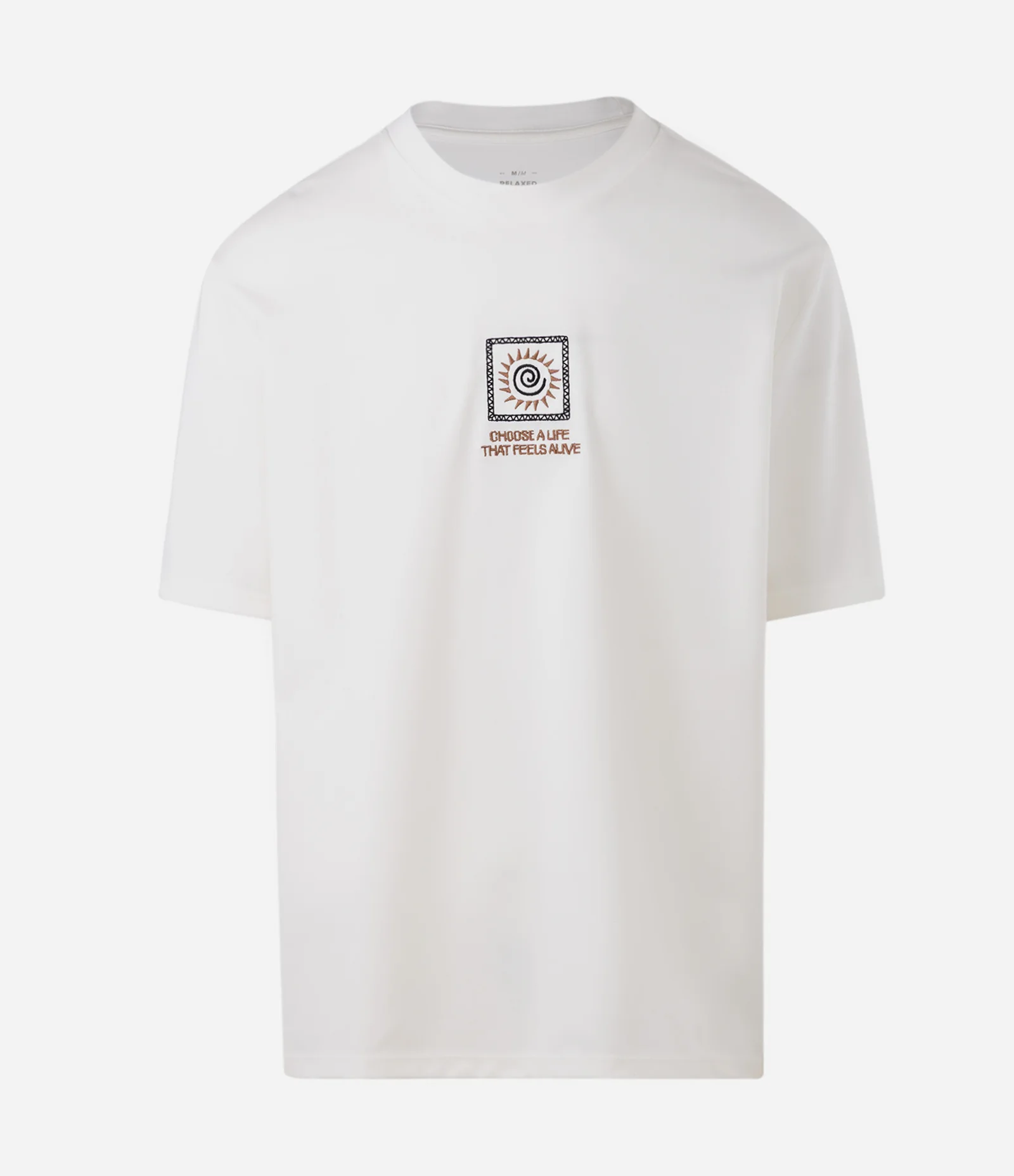 Camiseta Relaxed Texturizada com Bordado Branco 5