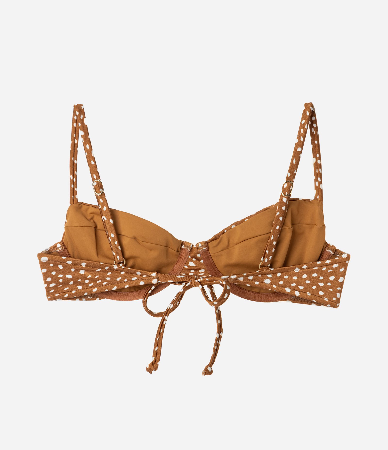 Biquíni Top Meia Taça Estampa Animal Print Bambi Marrom 2