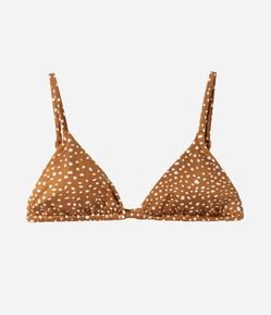 Biquíni Top Cortininha com Estampa Animal Print