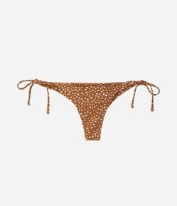 Biquini Calcinha Lacinho em Microfibra com Estampa Animal Print Bambi