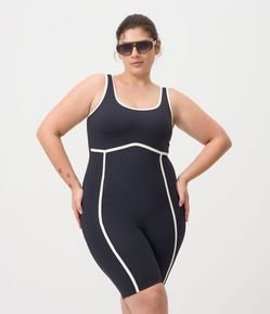 Macaquinho Ciclista em Poliamida com Alta Compressão Curve & Plus Size