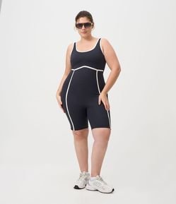 Macaquinho Ciclista em Poliamida com Alta Compressão Curve & Plus Size
