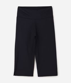 Calça Corsário Esportiva em Poliamida com Cós Largo Curve & Plus Size