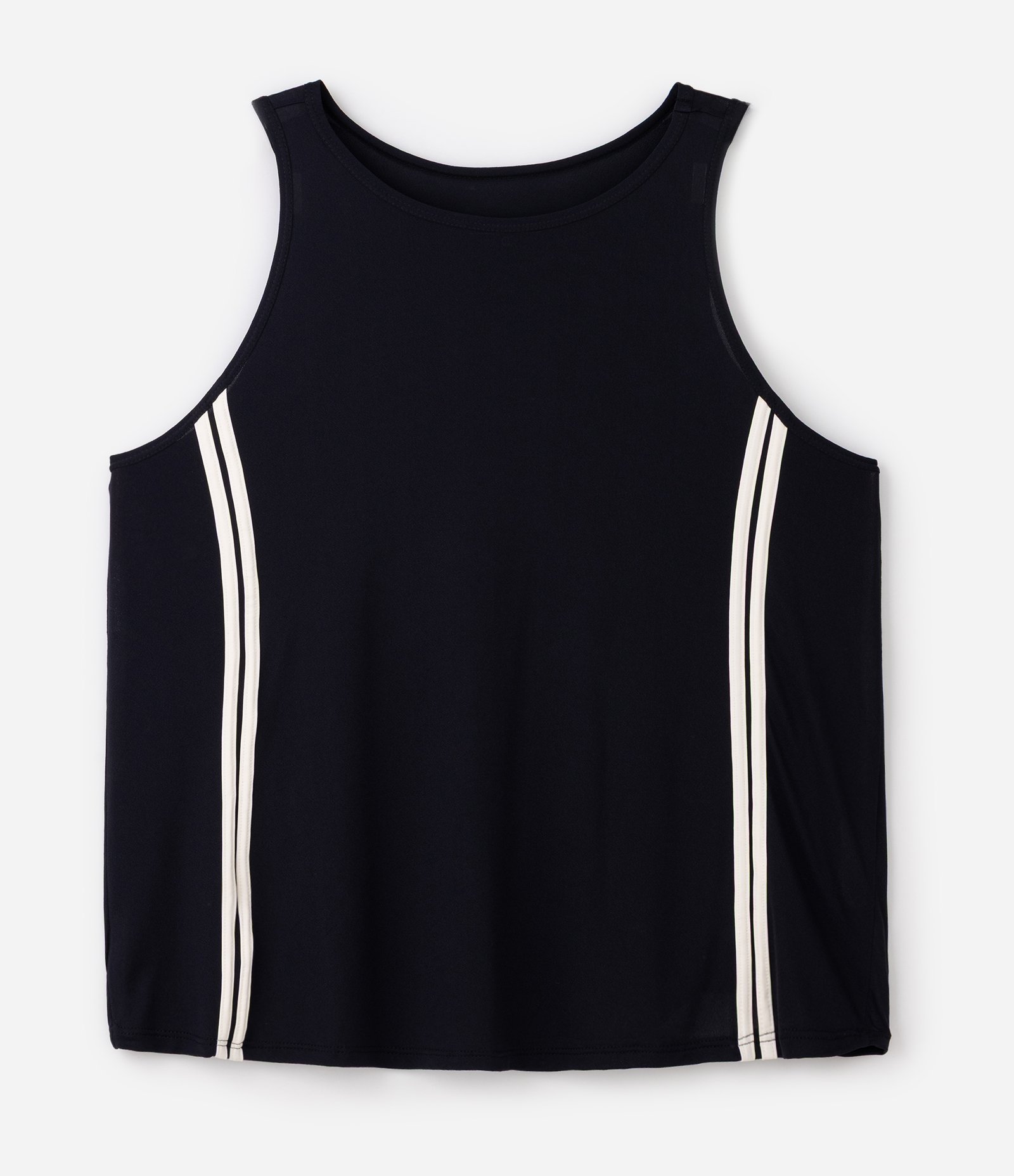 Blusa Esportiva em Poliamida com Frisos Laterais Curve & Plus Size Preto 5