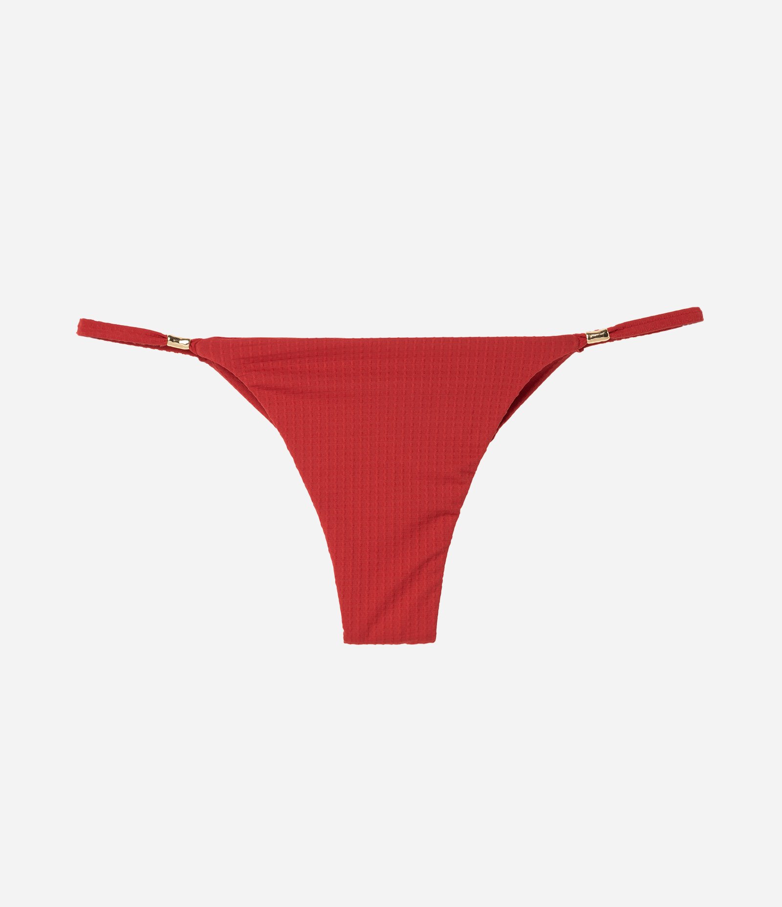 Biquíni Calcinha String Texturizada com Acabamento Fio Duplo Vermelho 1