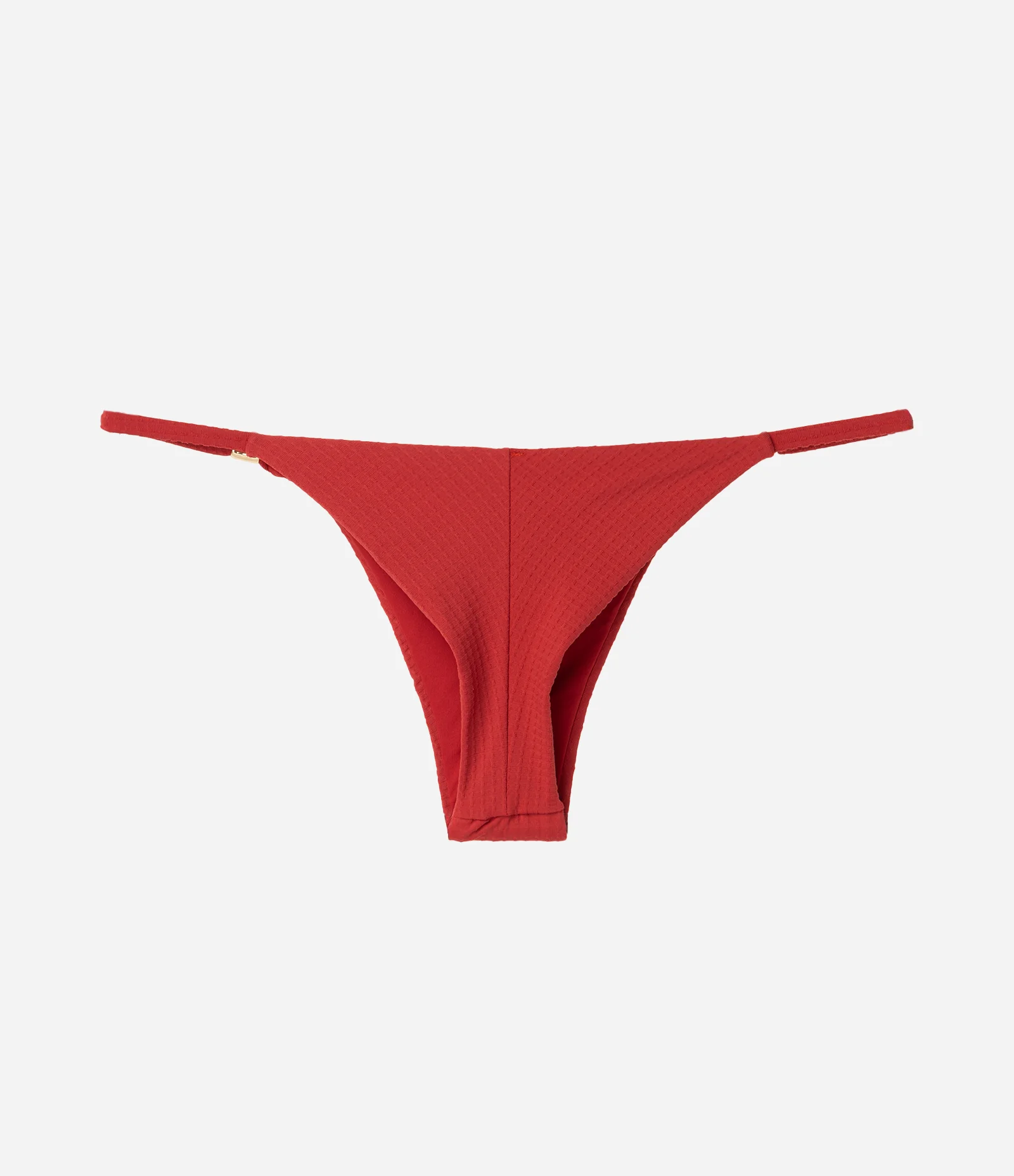 Biquíni Calcinha String Texturizada com Acabamento Fio Duplo Vermelho 2