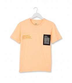Camiseta Infantil em Algodão com Lettering High Tech - Tam 5 a 14 Anos
