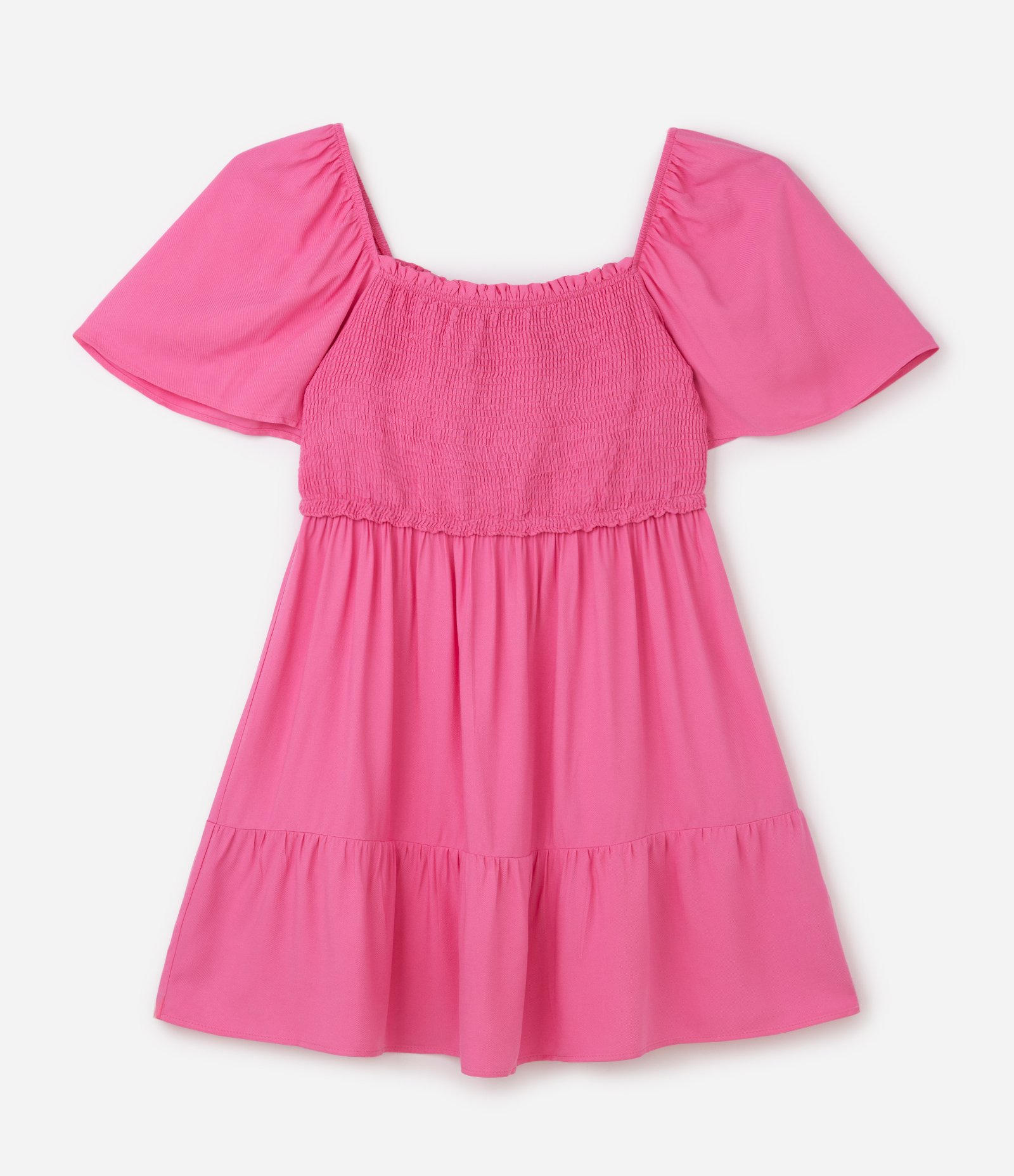 Vestido Curto em Viscose com Lastex e Marias Curve & Plus Size Rosa 1