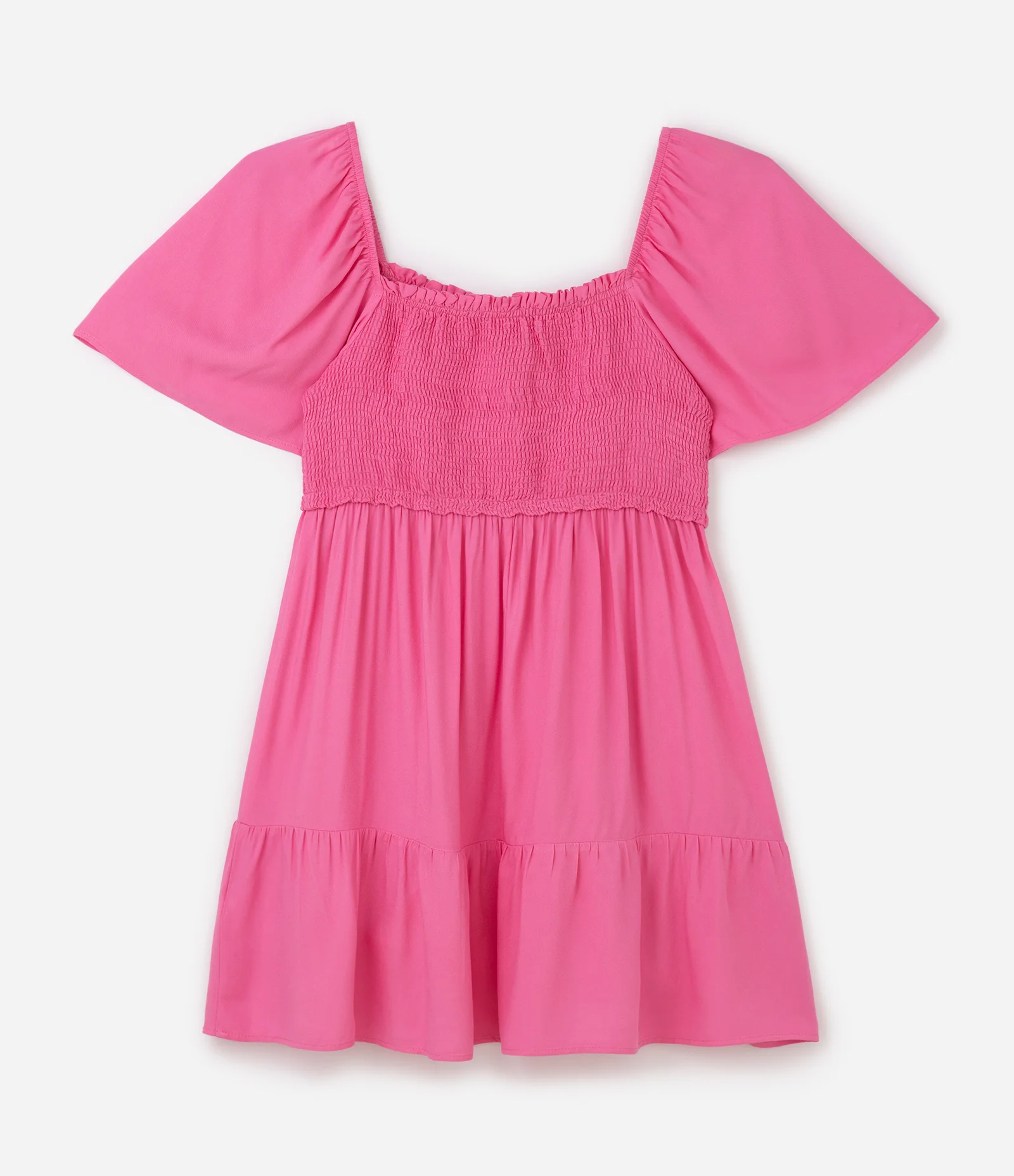 Vestido Curto em Viscose com Lastex e Marias Curve & Plus Size Rosa 2
