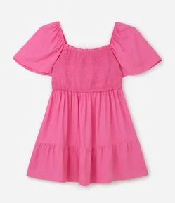 Vestido Curto em Viscose com Lastex e Marias Curve & Plus Size