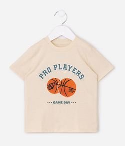 Camiseta Infantil Em Algodão Pro Players Basquete - Tam 2 a 6 Anos