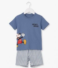 Conjunto Infantil em Cotton e Estampa Mickey Mouse  - Tam 2 a 6 Anos