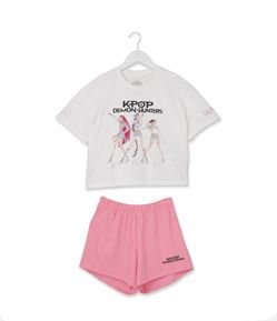 Conjunto Infantil em Algodão K-Pop Demon Hunters - Tam 5 a 14 Anos