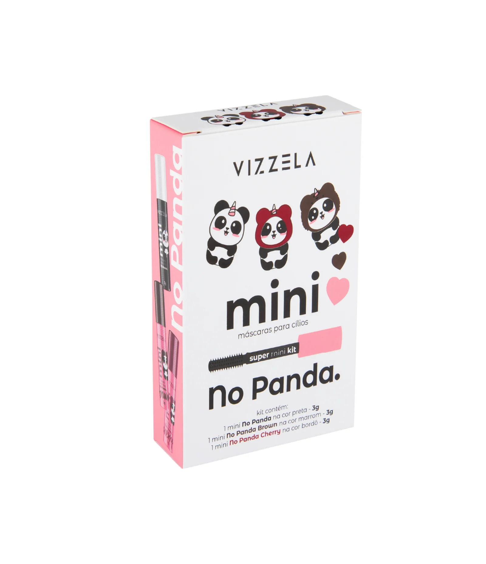 Kit Mini Mascaras Para Cílios Vizzela Colorido 1