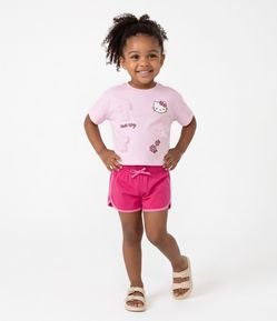 Short Runner Infantil com Detalhes Contrastantes - Tam 1 a 6 Anos