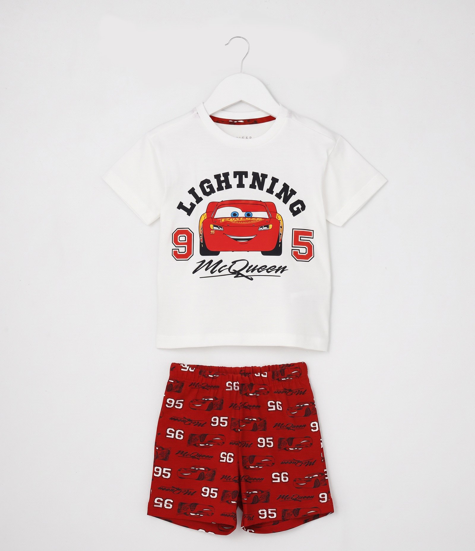 Conjunto Infantil em Algodão McQueen - Tam 2 a 6 Anos Branco 1