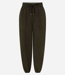 Calça Jogger com Bolsos e Cós Elástico