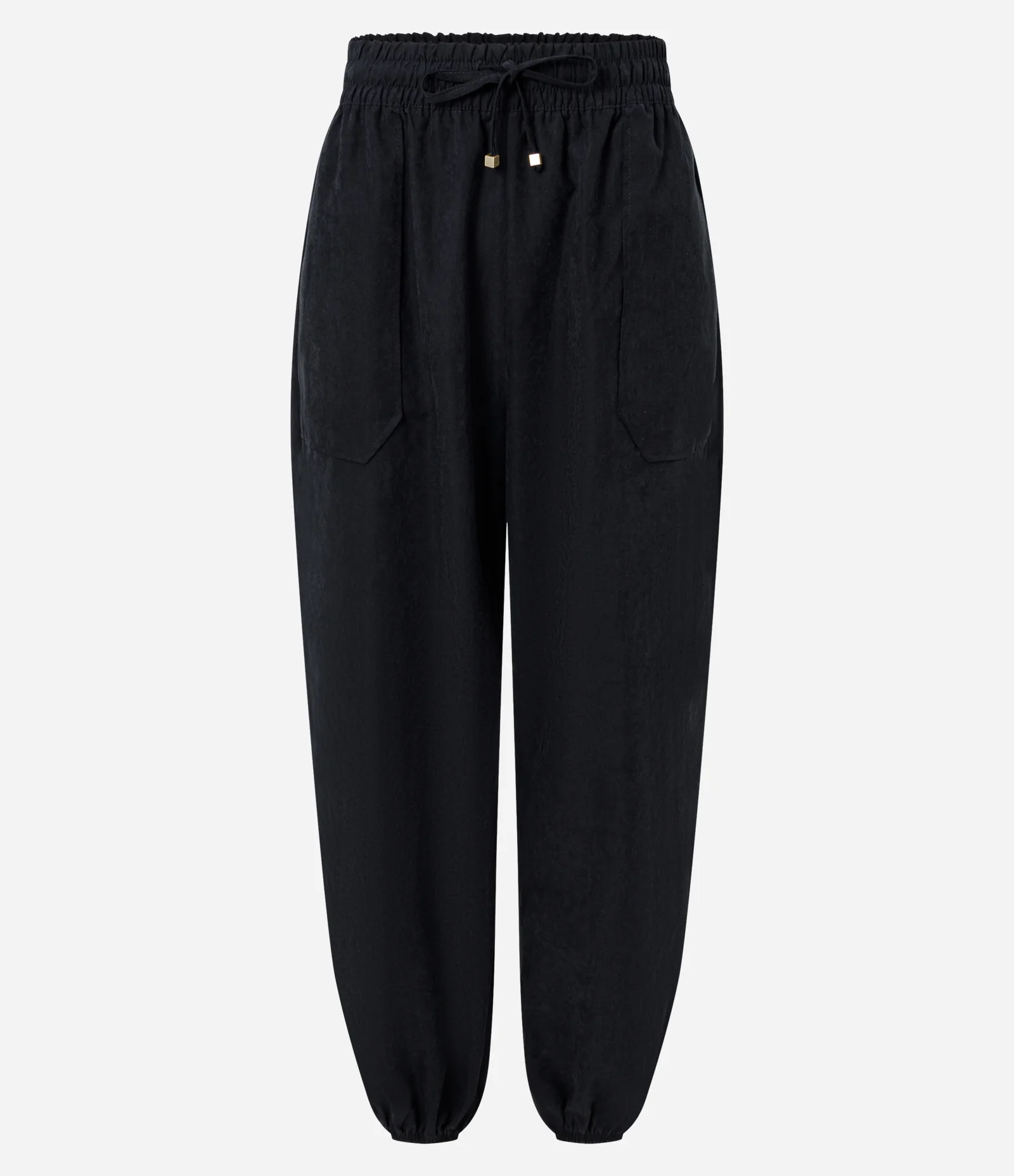 Calça Jogger com Bolsos e Cós Elástico Preto 1