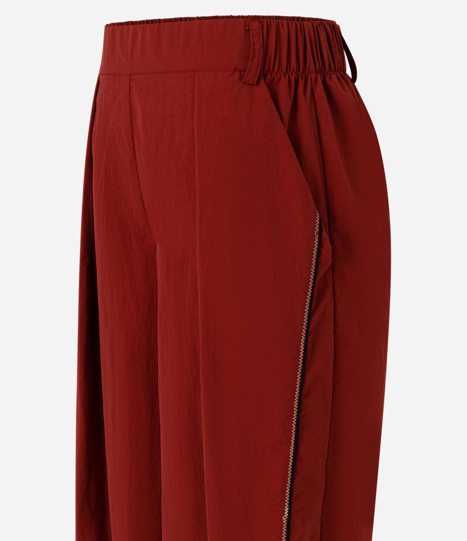 Bermuda Jorts  Esportiva com Pregas Frontais Vermelho 6