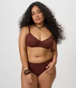 Biquíni Calcinha Texturizado com Fio Duplo Curve & Plus Size