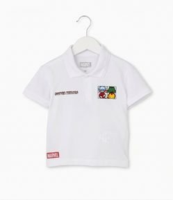Camiseta Polo Infantil Vingadores - Tam 2 a 6 Anos