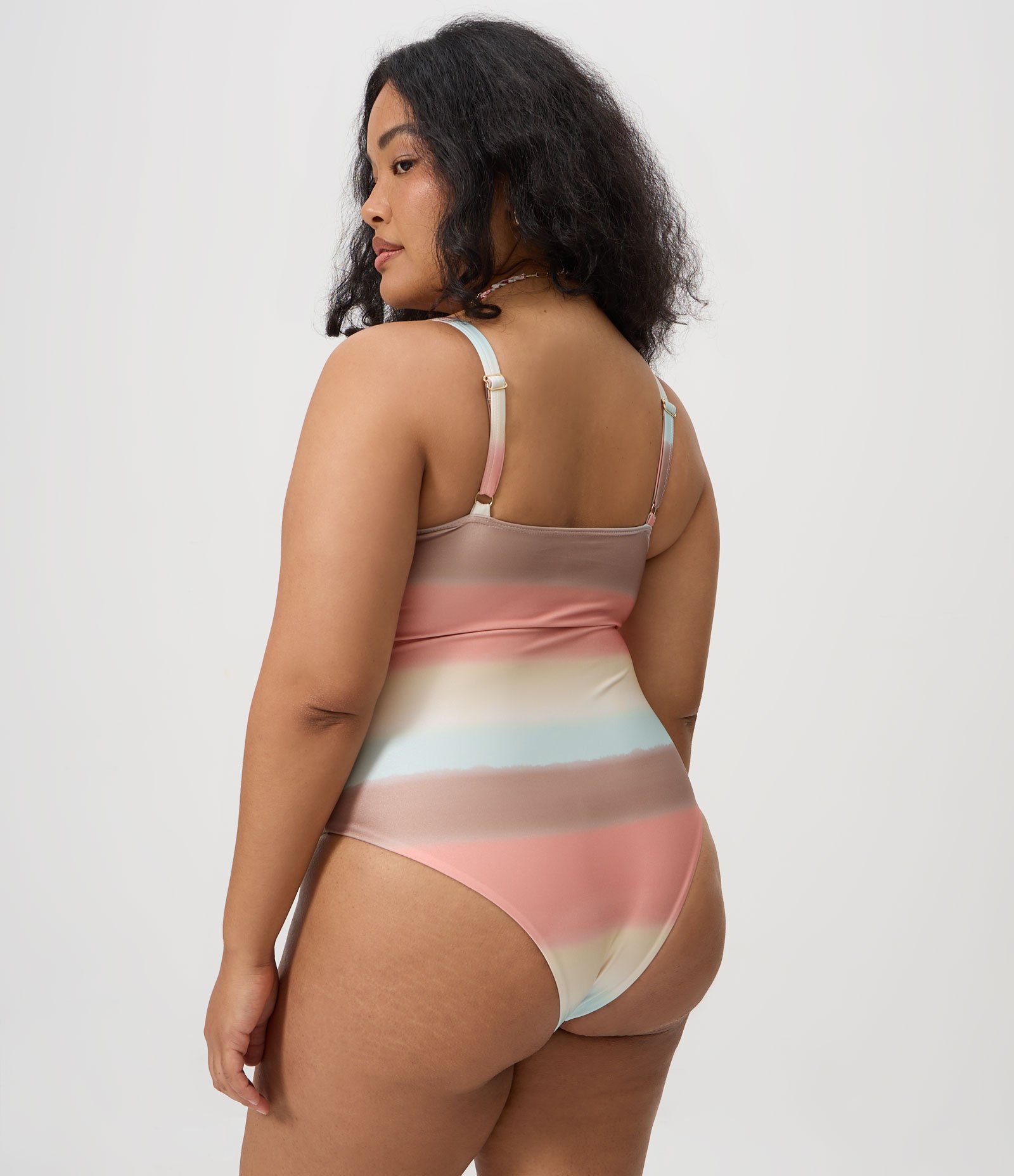 Maiô Degradê com Decote Reto Curve & Plus Size Multicores 4