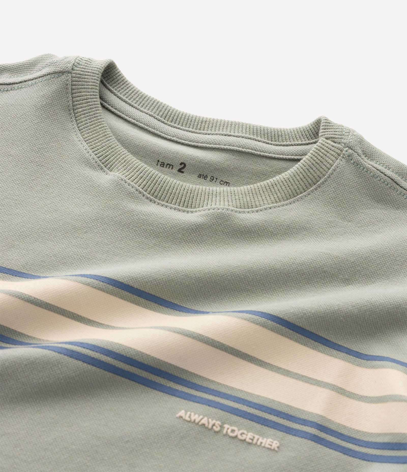 Camiseta Infantil Piquet Com Relevo No Letting - Tam 1 a 6 Anos Verde 3